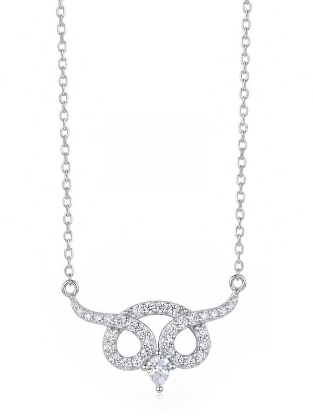Silver Owl Necklace - 925 Sterling Silver, 2019 Charmed Aroma Owl Collection
